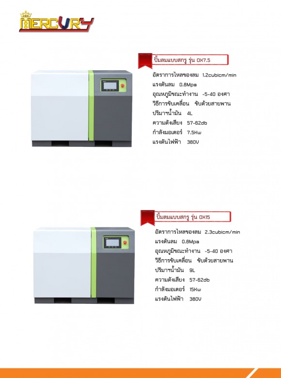 จำหน่ายปั๊มลมแบบสกรู